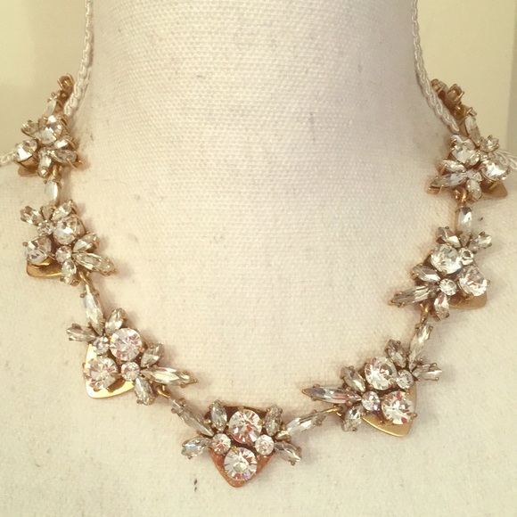 J Crew Crystal Necklace - Picture 1 of 3